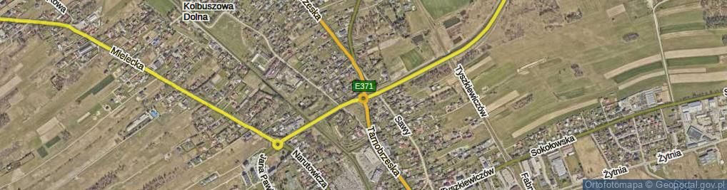 Zdjęcie satelitarne Rondo Batorego Józefa, kpt. rondo.